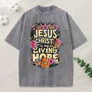 Living Hope Christian Washed T-Shirt