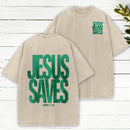 Jesus Saves Christian Washed T-Shirt