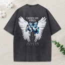 Under His Wing Christian Washed T-Shirt
