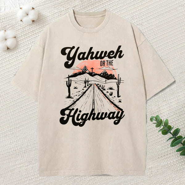 Yahweh Christian Washed T Shrit