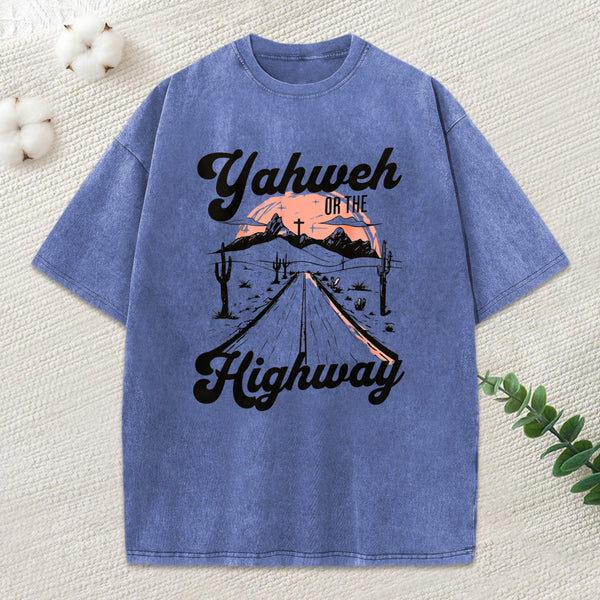 Yahweh Christian Washed T Shrit
