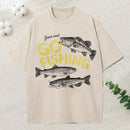 Jesus Said Go Fishing Christian Washed T-Shirt