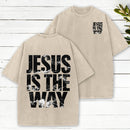 Jesus Is The Way Christian Washed T-Shirt