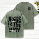 Jesus Is The Way Christian Washed T-Shirt
