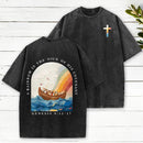 A Rainbow Is The Sign Of His Covenant Christian Washed T-Shirt