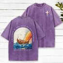 A Rainbow Is The Sign Of His Covenant Christian Washed T-Shirt