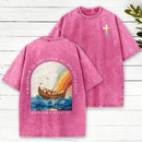 A Rainbow Is The Sign Of His Covenant Christian Washed T-Shirt