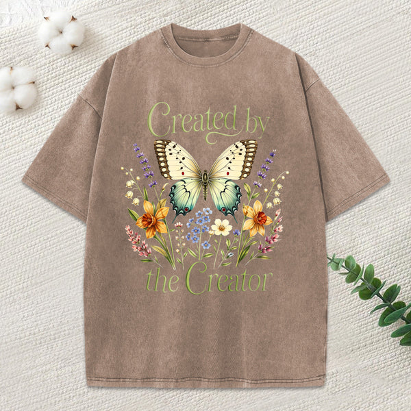 Created By The Creator Christian Washed T-Shirt