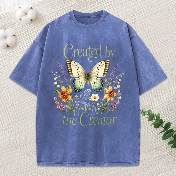 Created By The Creator Christian Washed T-Shirt