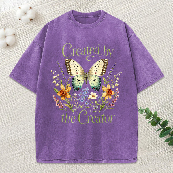 Created By The Creator Christian Washed T-Shirt