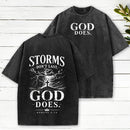 Storms Don'T Last God Does Christian Washed T-Shirt