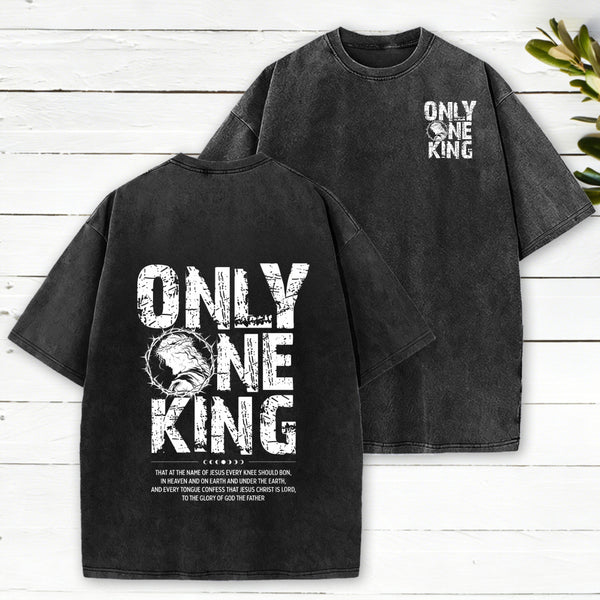 Only One King Christian Washed T-Shirt