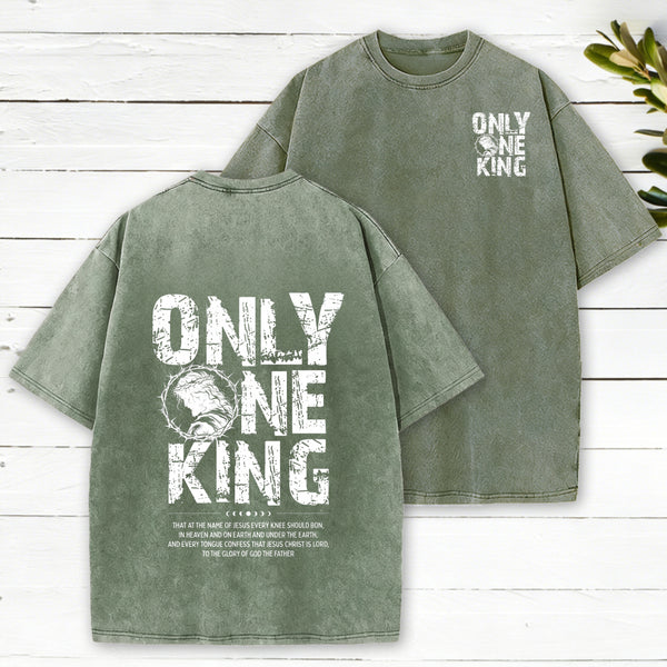 Only One King Christian Washed T-Shirt