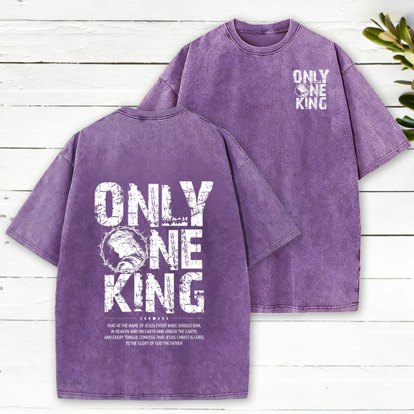Only One King Christian Washed T-Shirt