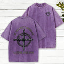 He Who Kneels Before God Can Stand Before Anyone Christian Washed T-Shirt