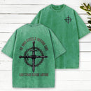 He Who Kneels Before God Can Stand Before Anyone Christian Washed T-Shirt