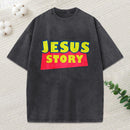 Jesus Story Christian Washed T-Shirt
