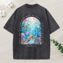 When You Go Through Deep Water I Will Be With You Christian Washed T-Shirt