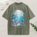 When You Go Through Deep Water I Will Be With You Christian Washed T-Shirt