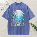 When You Go Through Deep Water I Will Be With You Christian Washed T-Shirt