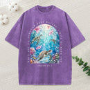 When You Go Through Deep Water I Will Be With You Christian Washed T-Shirt