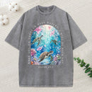 When You Go Through Deep Water I Will Be With You Christian Washed T-Shirt