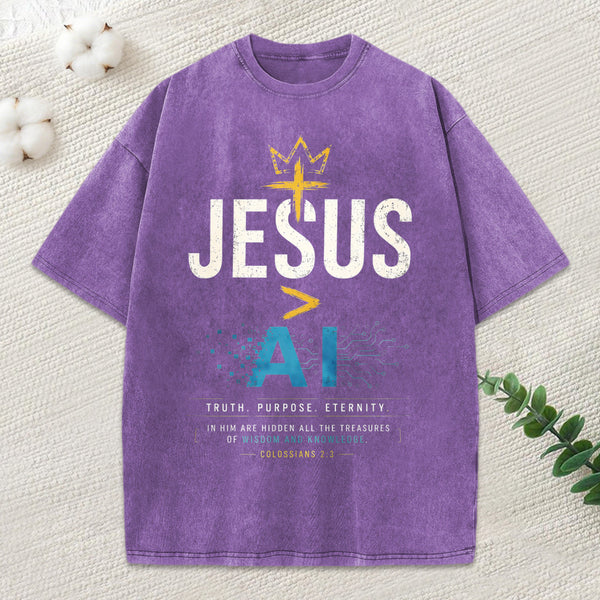 Truth Purpose Eternity Christian Washed T-Shirt