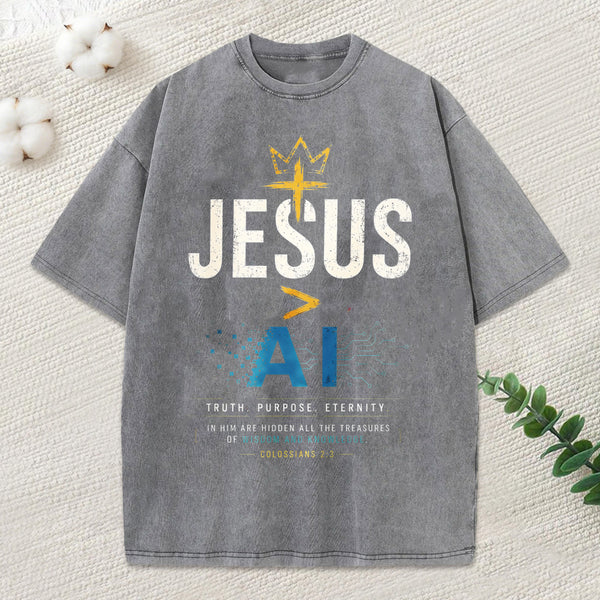 Truth Purpose Eternity Christian Washed T-Shirt