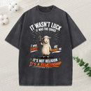 It Wasn'T Luck It Was The Cross Christian Washed T-Shirt
