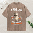 It Wasn'T Luck It Was The Cross Christian Washed T-Shirt