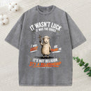 It Wasn'T Luck It Was The Cross Christian Washed T-Shirt