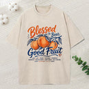 Blessed To Bear Good Fruit Christian Washed T-Shirt