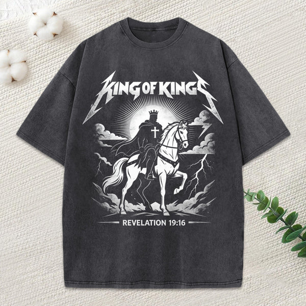 King Of Kings Christian Washed T-Shirt