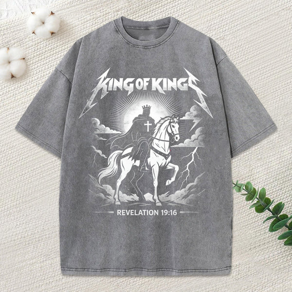 King Of Kings Christian Washed T-Shirt