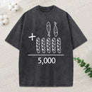 5 Loaves And 2 Fish Equals 5000 Christian Washed T-Shirt