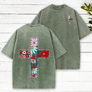 For God So Loved Christian Washed T-Shirt