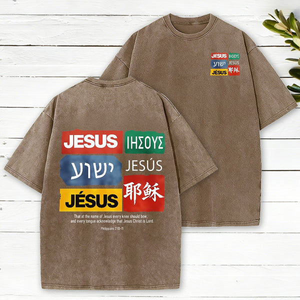 Jesus Christ Is Lord Christian Washed T-Shirt