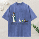 He Said We Are Going Fishing Christian Washed T-Shirt