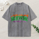 Yahweh The Great I Am Christian Washed T-Shirt
