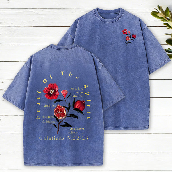 Fruit Of The Spirit Christian Washed T-Shirt
