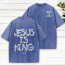 Jesus Is King Camo Christian Washed T-Shirt
