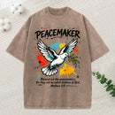 Blessed Are Peacemakers Christian Washed T-Shirt