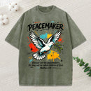 Blessed Are Peacemakers Christian Washed T-Shirt