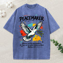 Blessed Are Peacemakers Christian Washed T-Shirt