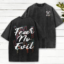 Fear No Evil Christian Washed T-Shirt