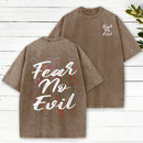 Fear No Evil Christian Washed T-Shirt