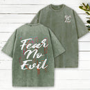 Fear No Evil Christian Washed T-Shirt