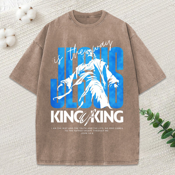 King Of Kings Christian Washed T-Shirt
