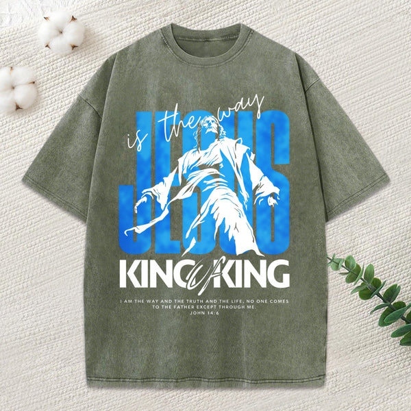 King Of Kings Christian Washed T-Shirt