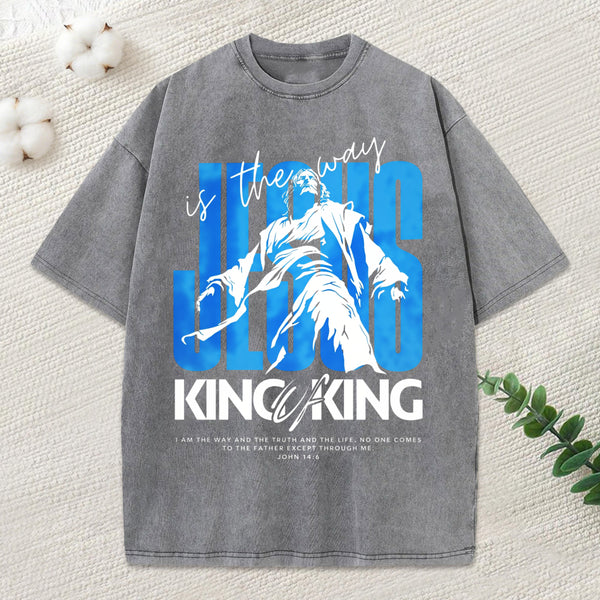 King Of Kings Christian Washed T-Shirt